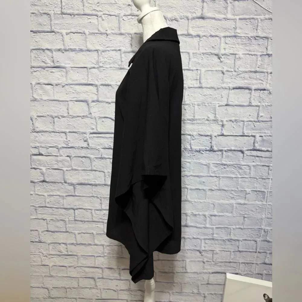 Carla Christoph Houston One Size Black Short Kaftan